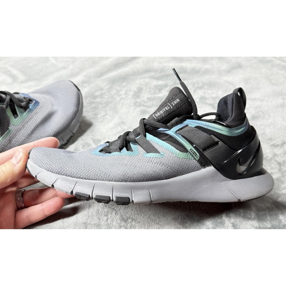 Nike‎ Free Metcon 2 Training Shoes Mens Size 8 Gray Teal Black BQ3063-002 - Picture 6 of 14